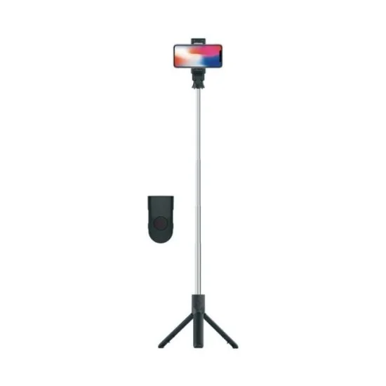 Porodo Bluetooth Selfie-Stick With Tripod - Black
